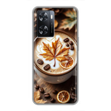Чохол з унікальним дизайном 'Осінь з кавою' для Oppo A77 – Пряна кава