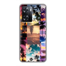Силиконовый чехол с КАРТИНКАМИ лето для Oppo A77 (AlphaPrint) (Летний отпуск)