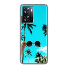 Силиконовый чехол с КАРТИНКАМИ лето для Oppo A77 (AlphaPrint) (Взгляд лето)