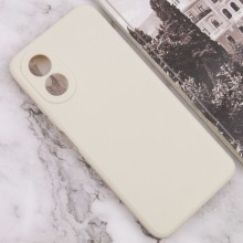 Силиконовый чехол Candy Full Camera для Oppo A78 4G – Бежевый
