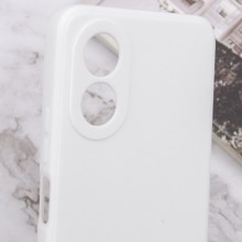 Силиконовый чехол Candy Full Camera для Oppo A78 4G – Белый