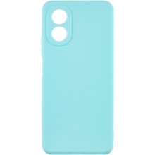 Силиконовый чехол Candy Full Camera для Oppo A78 4G – Бирюзовый