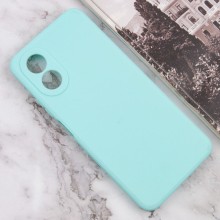 Силиконовый чехол Candy Full Camera для Oppo A78 4G – Бирюзовый