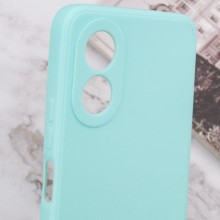 Силиконовый чехол Candy Full Camera для Oppo A78 4G – Бирюзовый