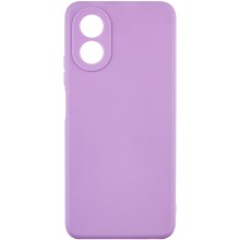 Силиконовый чехол Candy Full Camera для Oppo A78 4G – Сиреневый
