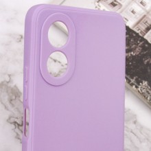 Силиконовый чехол Candy Full Camera для Oppo A78 4G – Сиреневый