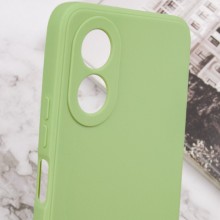 Силиконовый чехол Candy Full Camera для Oppo A78 4G – Фисташковый