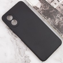 Силиконовый чехол Candy Full Camera для Oppo A78 4G – Черный