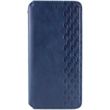 Кожаный чехол-книжка GETMAN Cubic (PU) для Oppo A78 4G – Синий