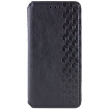 Кожаный чехол-книжка GETMAN Cubic (PU) для Oppo A78 4G – Черный