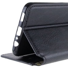 Кожаный чехол-книжка GETMAN Cubic (PU) для Oppo A78 4G – Черный