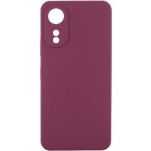 Чехол Silicone Cover Lakshmi Full Camera (AAA) для Oppo A78 4G – Бордовый