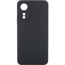 Чехол TPU GETMAN Liquid Silk Full Camera для Oppo A78 4G – Черный