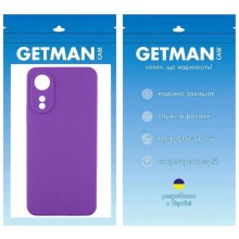 Чехол TPU GETMAN Liquid Silk Full Camera для Oppo A78 4G – Фиолетовый