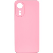Чехол TPU GETMAN Liquid Silk Full Camera для Oppo A78 4G – Розовый