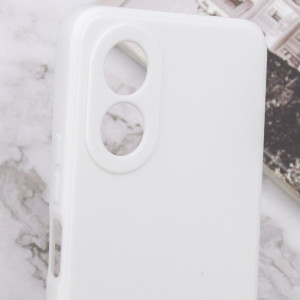 Силиконовый чехол Candy Full Camera для Oppo A78 4G – Белый