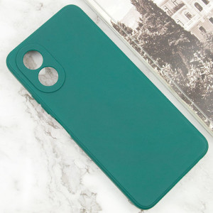 Силиконовый чехол Candy Full Camera для Oppo A78 4G – Зеленый