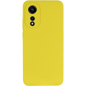 Чехол Silicone Cover Lakshmi Full Camera (AAA) для Oppo A78 4G – Желтый