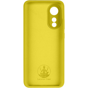 Чехол Silicone Cover Lakshmi Full Camera (AAA) для Oppo A78 4G – Желтый