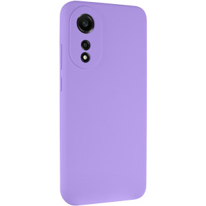 Чехол Silicone Cover Lakshmi Full Camera (AAA) для Oppo A78 4G (Сиреневый)