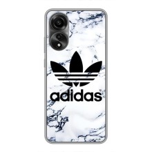Чехлы Адидас для OPPO A78 (4G) (AlphaPrint) (Адидас на мраморе)