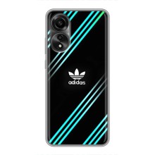 Чехлы Адидас для OPPO A78 (4G) (AlphaPrint) (Адидас с полосами)