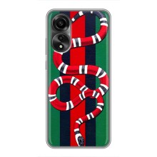 Чехлы ГУЧЧИ для Оппо А78 (AlphaPrint) (Gucci змия)