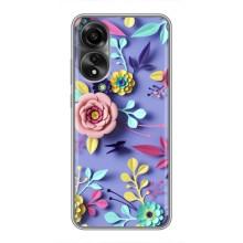Чехлы с Цветами для OPPO A78 (4G) (VPrint) (Цветочный дизайн)
