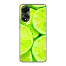 Чехлы с Фруктами для OPPO A78 (4G) (VPrint) (Лайм)