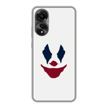 Чехлы с картинкой Джокера на OPPO A78 (4G) (Лицо Джокера)