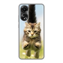 Чехлы с Котиками для OPPO A78 (4G) (VPrint) (Прыжок кота)