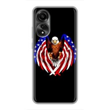 Чохол Прапор USA для OPPO A78 (4G) (Крила США)