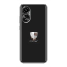 Чехол Майнкрафт на OPPO A78 (4G) (AlphaPrint) Minecraft (Овечка Майнкрафт)