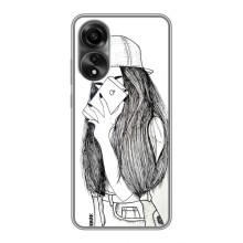 Чехол с печатью для OPPO A78 (4G) - (Мода) (AlphaPrint) (Фото девочки)