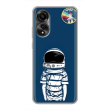 Чехол NASA для OPPO A78 (4G) (AlphaPrint) (Мальчик в шлеме)