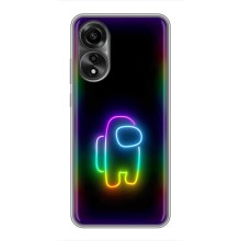 Чехол Амонг Ас для OPPO A78 (4G) (AlphaPrint) (Яркий скин)