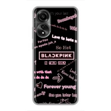 Чехол с музыкальной группой для OPPO A78 (4G) (BLACKPINK)