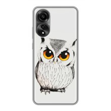 Чехол с птицами на OPPO A78 (4G) (VPrint) (Милая Сова)