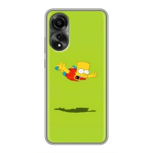 Чехол с Симпсонами для OPPO A78 (4G) (VPrint) (Барт Симпсон)