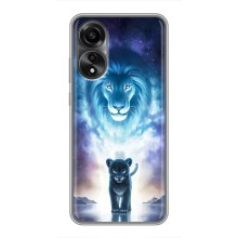 Чехол со Львом для OPPO A78 (4G) (VPrint) (Маленький лев)