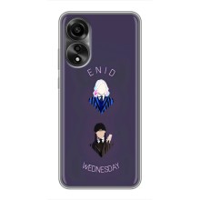 Чехлы Венсдей на OPPO A78 (4G) Уэнсдей (AlphaPrint) (Уэнздей и подруга)