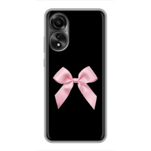 Чехол банты для OPPO A78 (4G) – Бант на черном