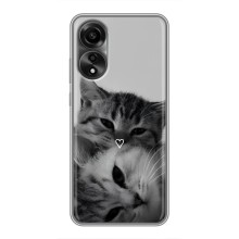 Чехол с рисунком кот на OPPO A78 (4G) (Пара котов)