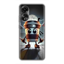 Чехол с мемом Тралалело тралала на OPPO A78 (4G) (Капучино асасино)