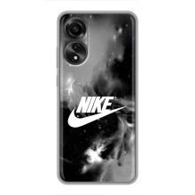 Чехол с логотипом Найк на OPPO A78 (4G) (Найк дымчатый)