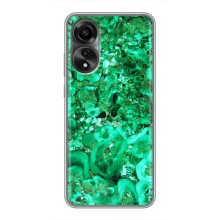 Мраморный чехол на OPPO A78 (4G) (VPrint) (Салатный Мрамор)