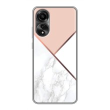 Мраморный чехол на OPPO A78 (4G) (VPrint) (Тройной мрамор)
