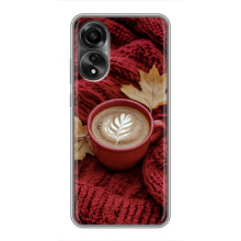 Чехол с уникальным дизайном «Осень с кофе» для OPPO A78 (4G) – Кофе на пледе