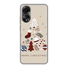 Рождественские Чехлы для OPPO A78 (4G) (VPrint) (Merry Christmas)