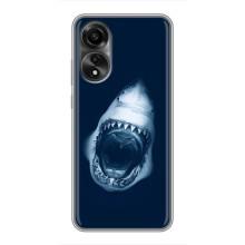 Силіконовий бампер з картинкою звірів для OPPO A78 (4G) (Пащу Акули)